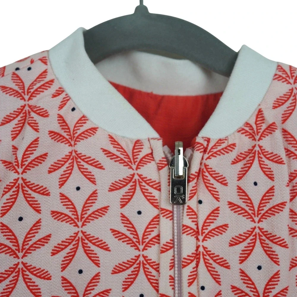 Okaïdi‎ Reversible Jacket 3Y 98cm Red & Patterned Cotton